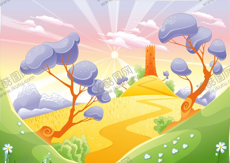 编号：26563209200433281563【酷图网】源文件下载-卡通风景