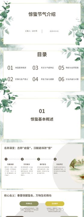 惊蛰节气介绍PPT