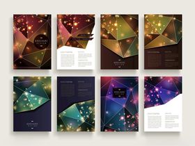 星空主题创意画册设计模板