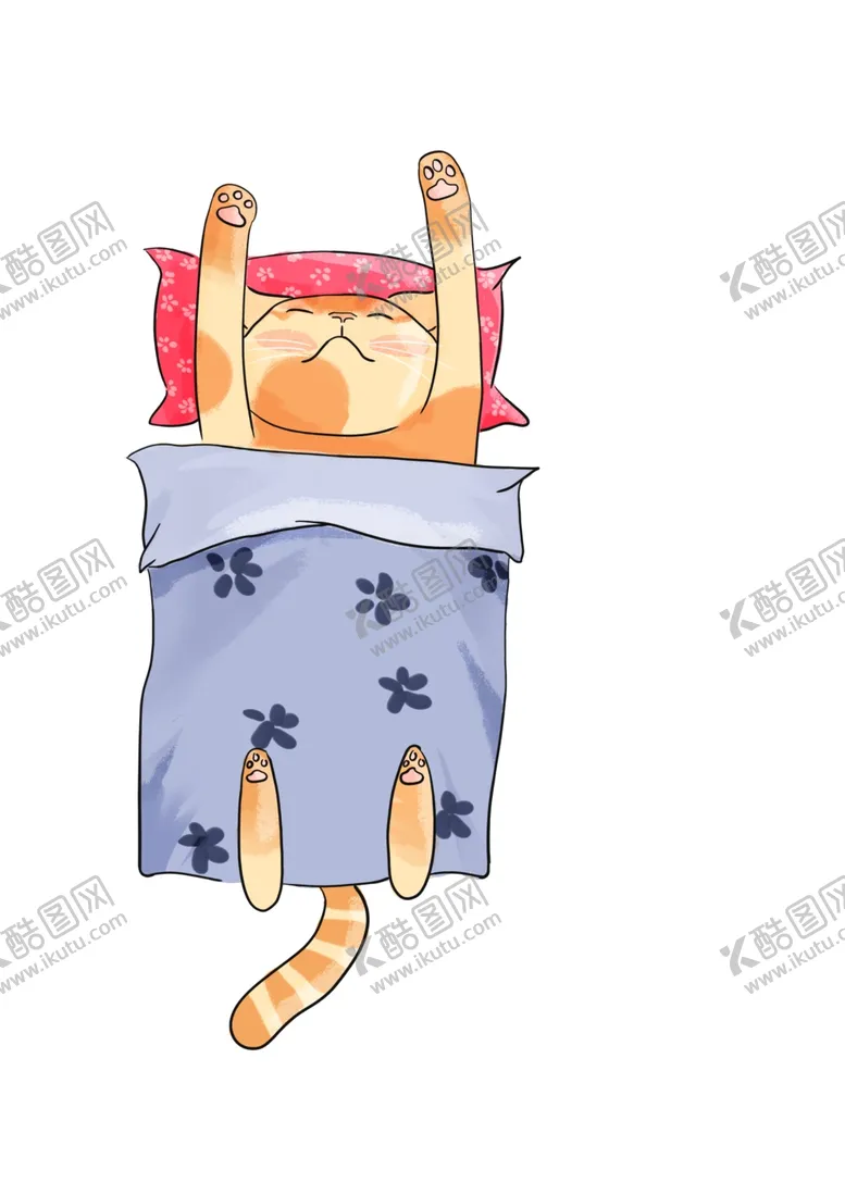 编号：40593007020710537482【酷图网】源文件下载-橘猫睡觉