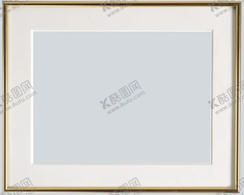 编号：66874903151229401100【酷图网】源文件下载-窄金边水彩画框相框
