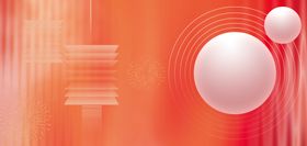 橙红色创意国潮背景