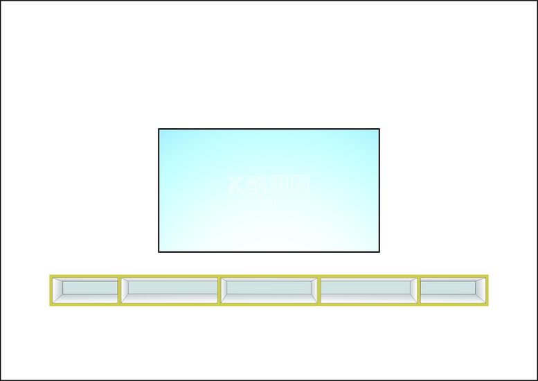 编号：50313412200733304019【酷图网】源文件下载-最最简单的空白电视背景墙