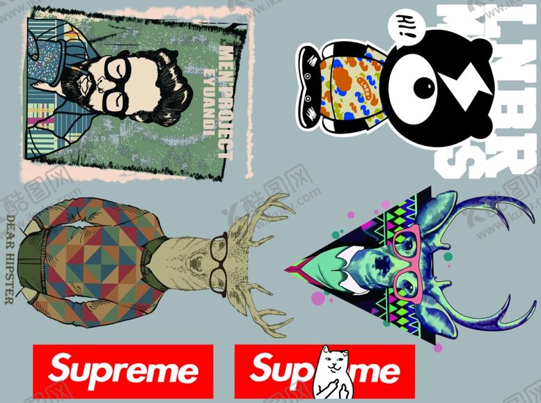 编号：53171010310312516294【酷图网】源文件下载-时尚贴画