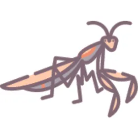 简笔动物矢量插画