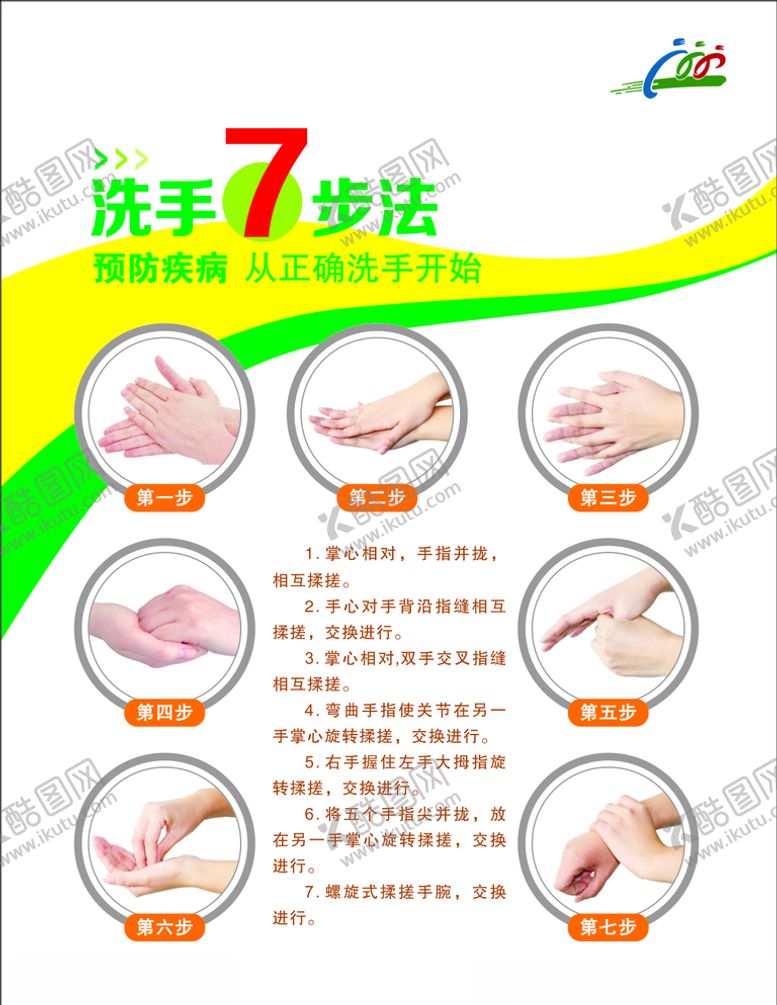 编号：58511007021906464755【酷图网】源文件下载-7步洗手法