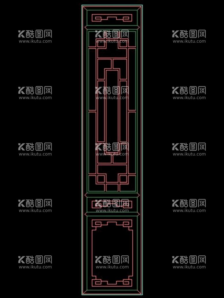 编号：72061711241008373254【酷图网】源文件下载-中式门窗镂空设计图案