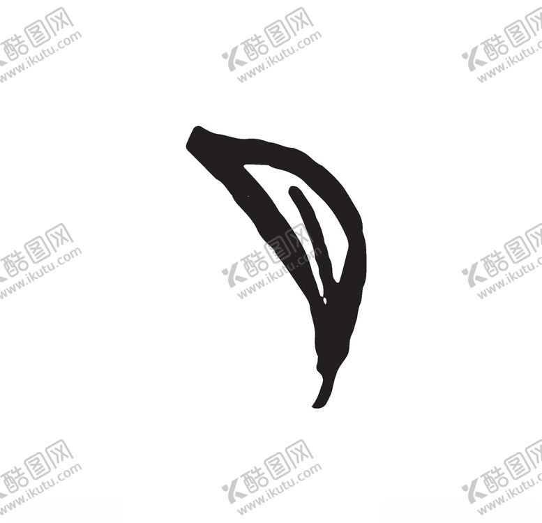 黑白涂鸦植物线条图清新森系