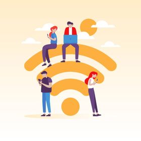 WiFi图标创意海报