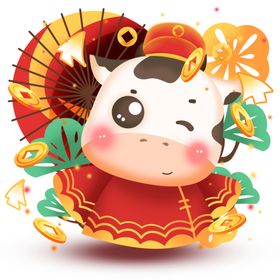 卡通牛