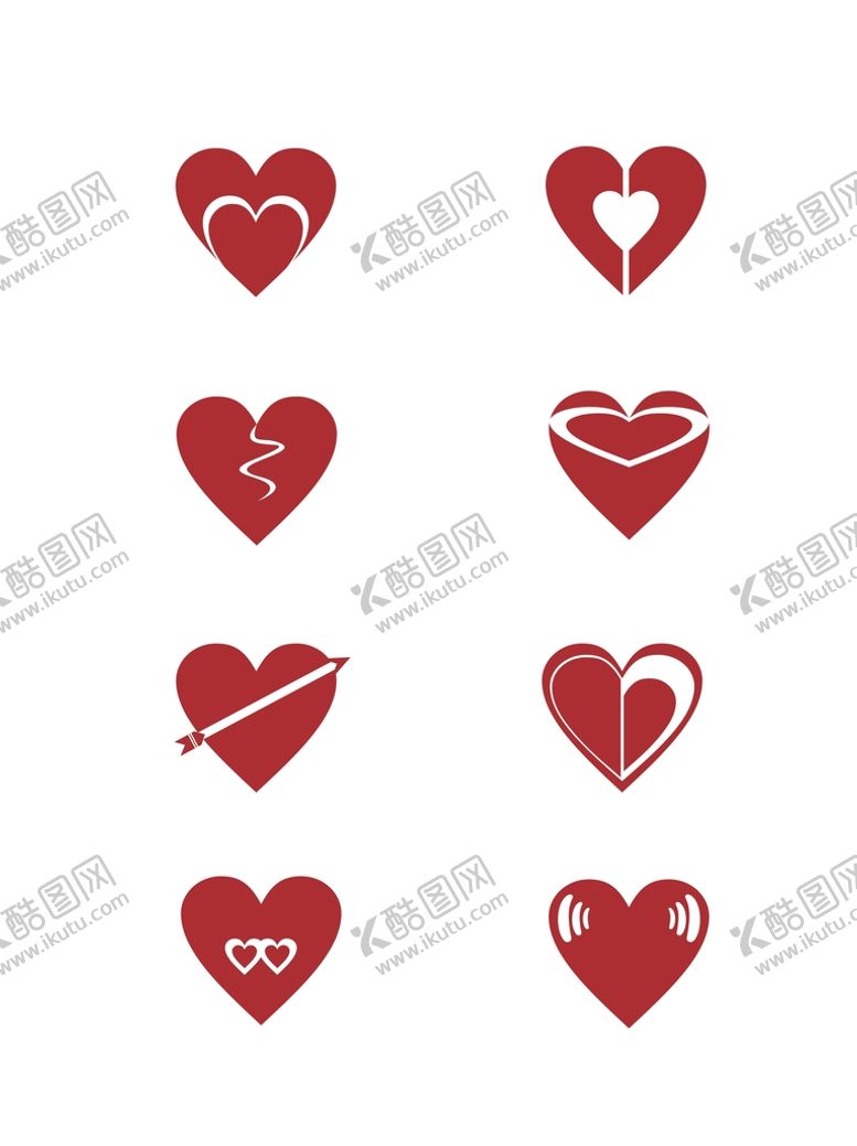 编号：92772110220905536916【酷图网】源文件下载-心图标
