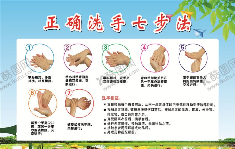 编号：54568909171857133310【酷图网】源文件下载-正确洗手七步法