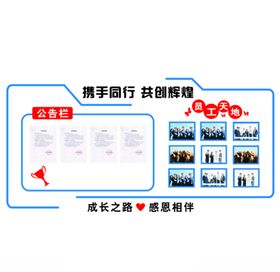 公告栏员工风采公司照片墙