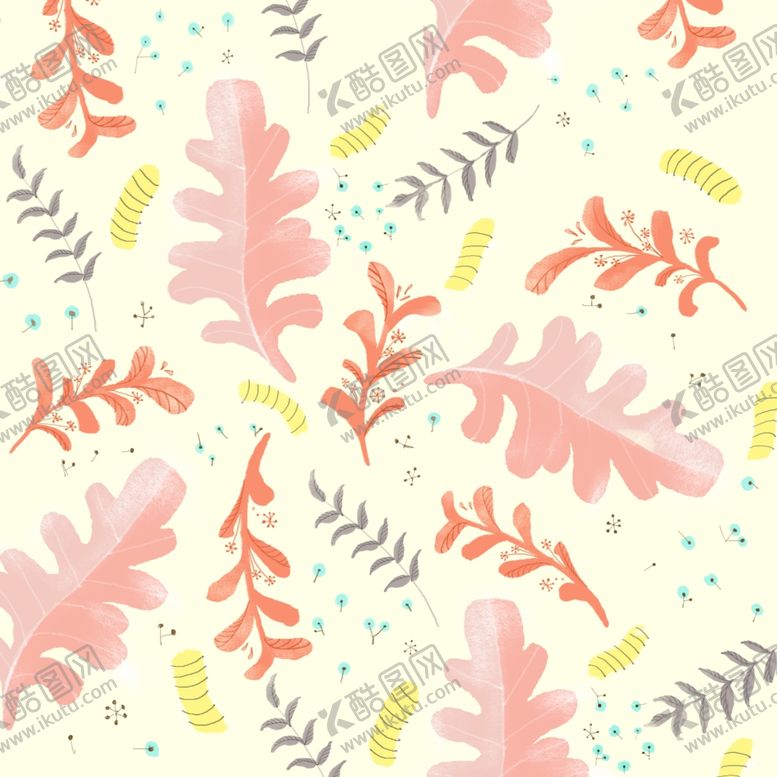 编号：58792109241157487086【酷图网】源文件下载-卡通粉色树叶