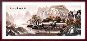 中国风山水风景画装饰画