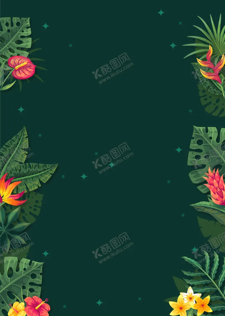 编号：20547109282125270645【酷图网】源文件下载-热带植物背景