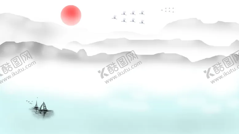 编号：22022904301324218484【酷图网】源文件下载-山水水墨画
