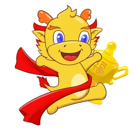 金龙素材双戏珠免扣纹