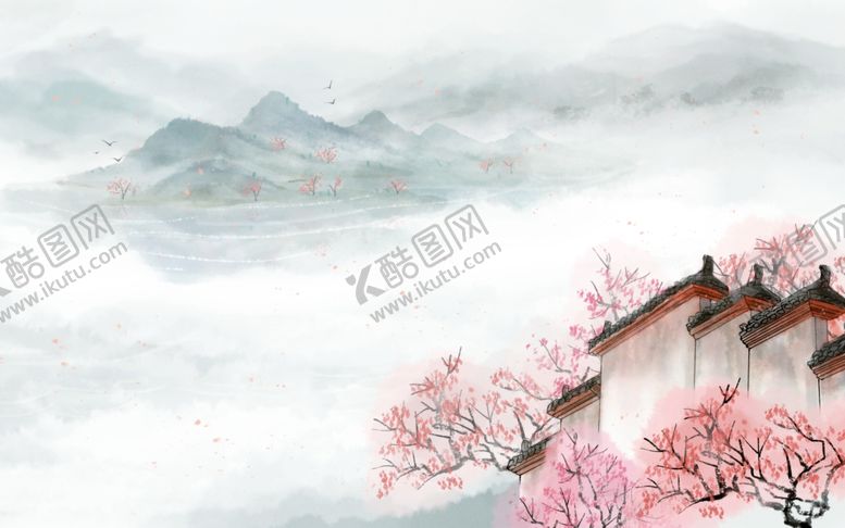 编号：83241105161639433550【酷图网】源文件下载-古风国潮意境复古海报背景素材