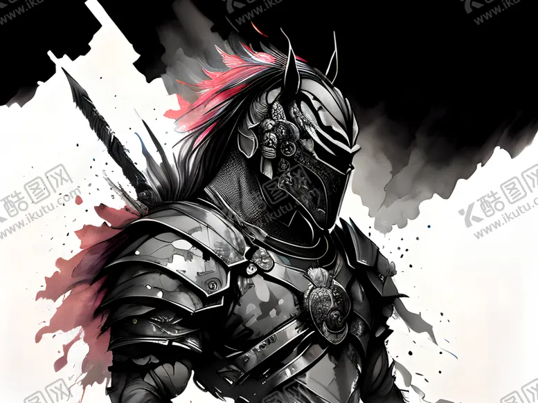 编号：53104901311944598161【酷图网】源文件下载-武士插画