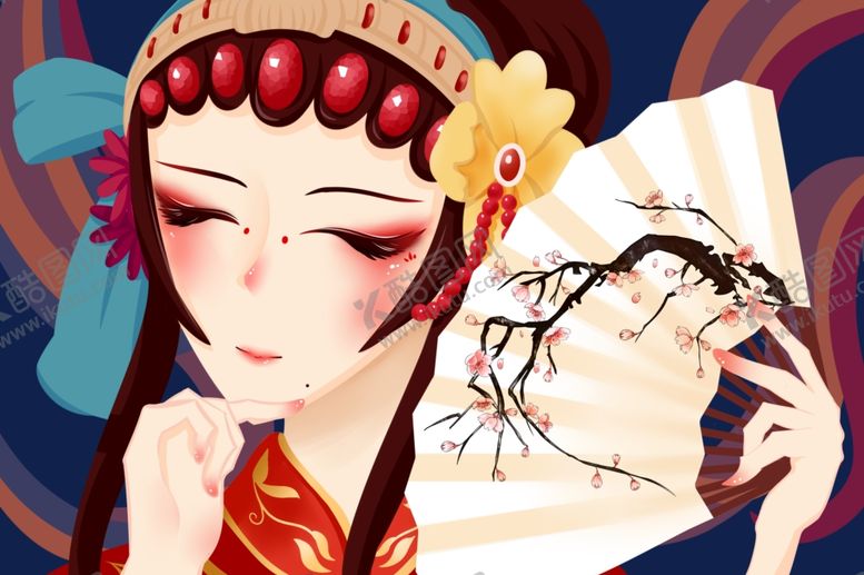 编号：84130709230456532701【酷图网】源文件下载-京剧插画
