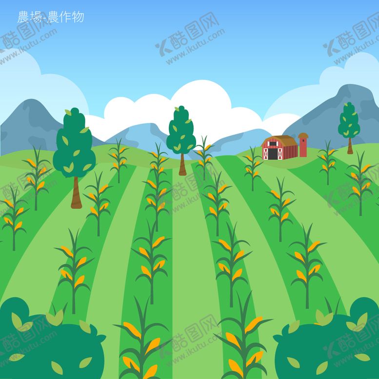 编号：36925709142224099248【酷图网】源文件下载-农场玉米地AI格式丰收季节