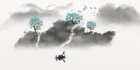意境水墨山水