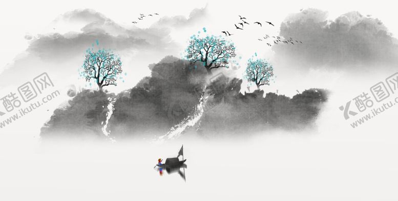 编号：97108210020825411528【酷图网】源文件下载-意境水墨山水