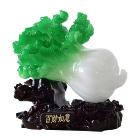 玉雕白菜艺术装饰海报素材