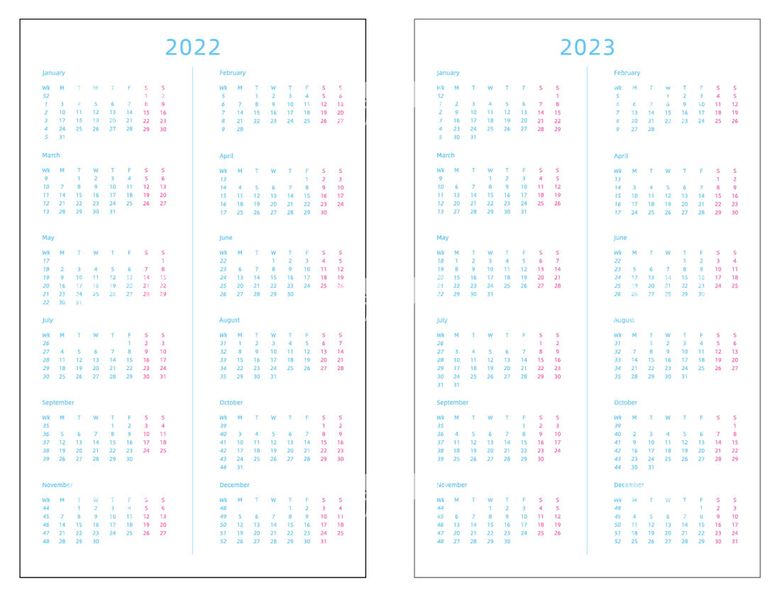 编号：06218309171126183052【酷图网】源文件下载-2022-2023日历