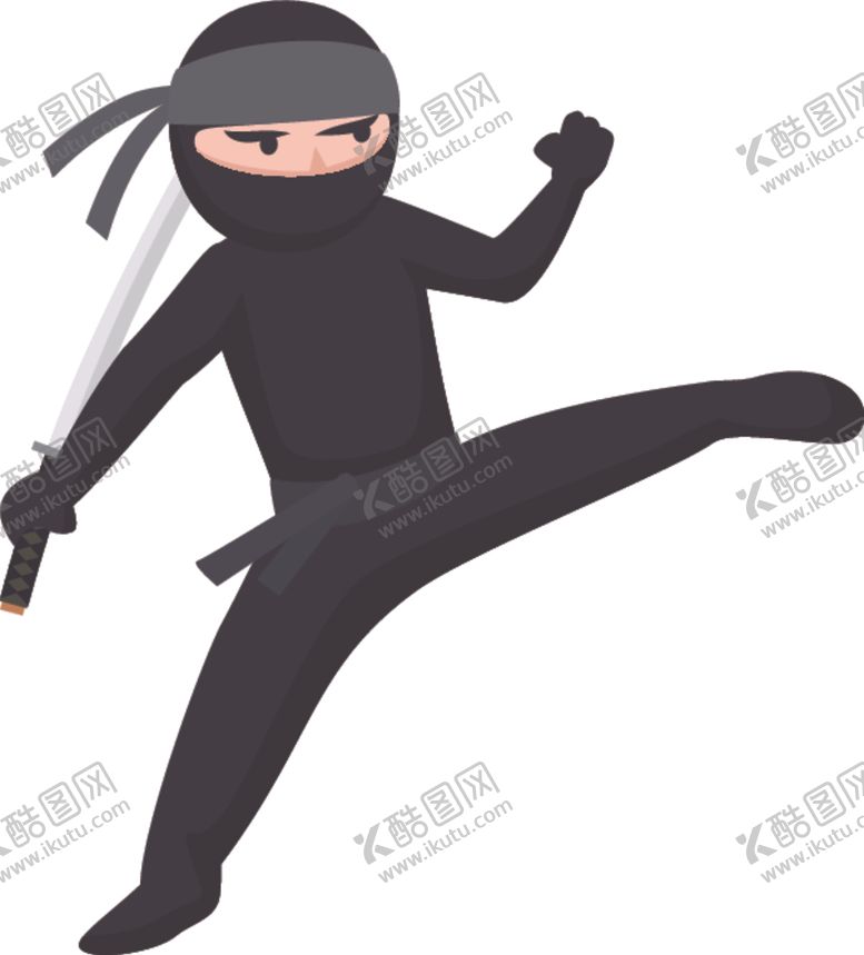 编号：59492609170351457252【酷图网】源文件下载-卡通忍者