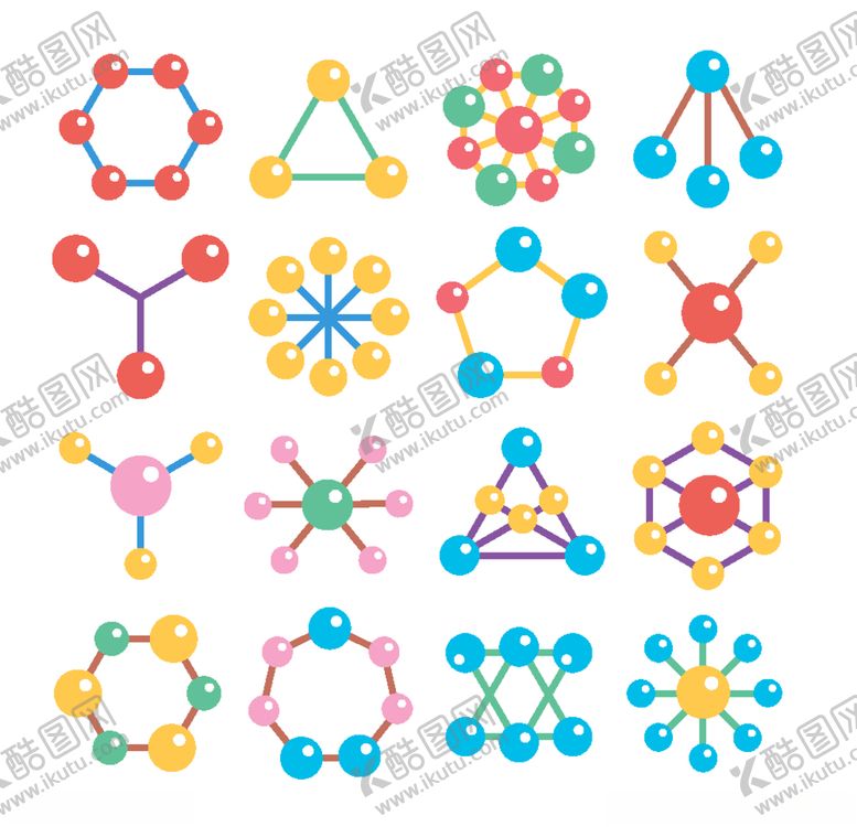 编号：70638810140648184817【酷图网】源文件下载-分子背景