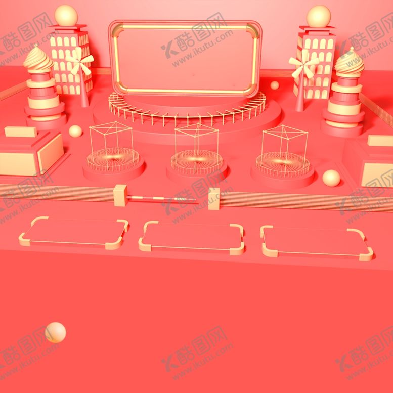 编号：24616809280015157487【酷图网】源文件下载-电商立体场景