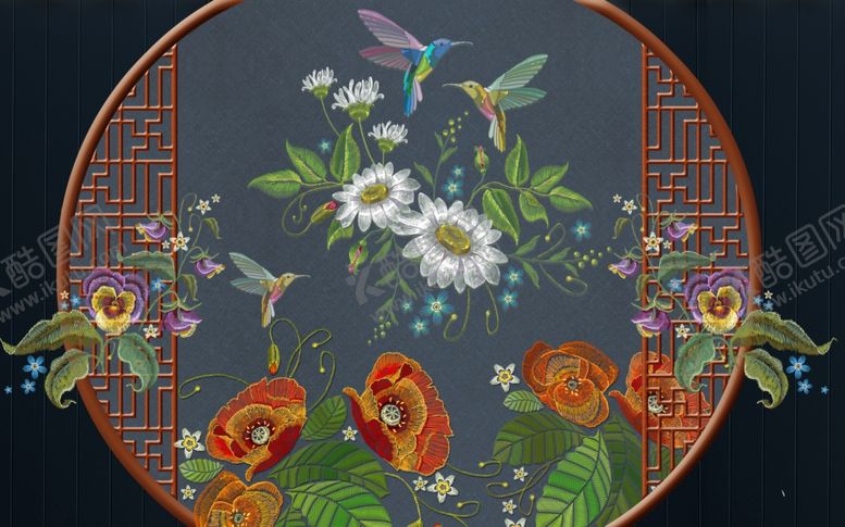 编号：95967809251104452018【酷图网】源文件下载-花鸟工笔画