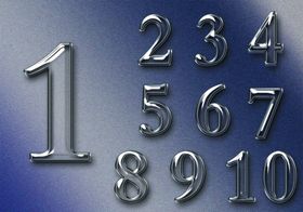 质感玻璃数字psd