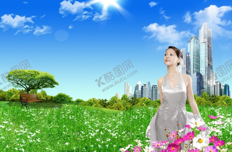 编号：55492009120656231669【酷图网】源文件下载-蓝天草地