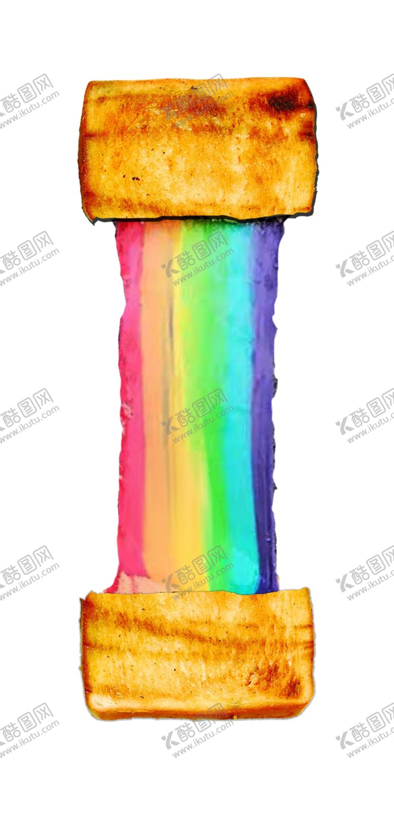 编号：36800309110338456718【酷图网】源文件下载-彩虹吐司面包