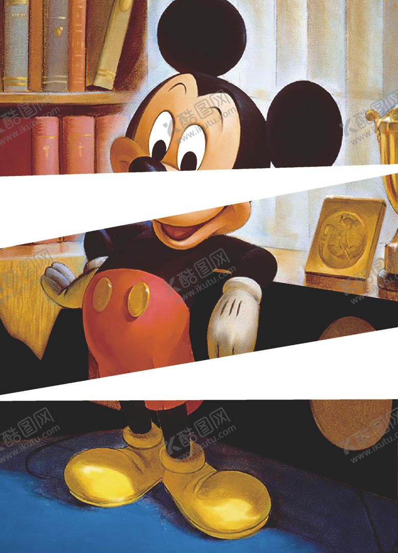 编号：32730809191001338733【酷图网】源文件下载-书架米老鼠