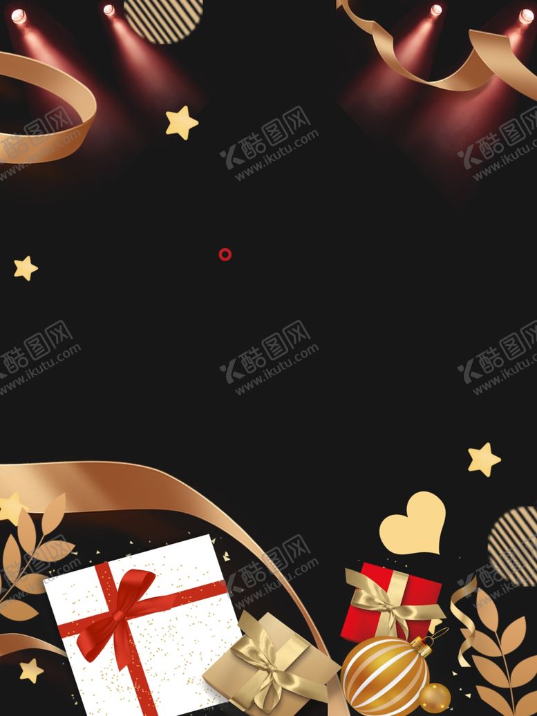 编号：39753906301216303826【酷图网】源文件下载-黑色圣诞元素背景