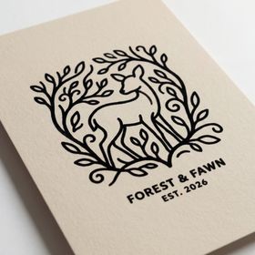 森林农场风鹿图案装饰设计