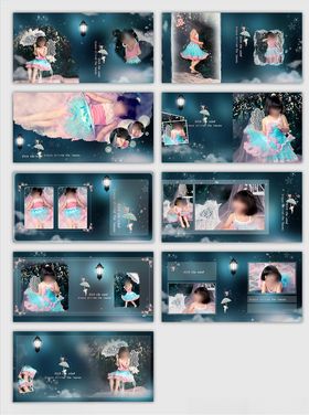 相册模板婚纱店儿童影楼