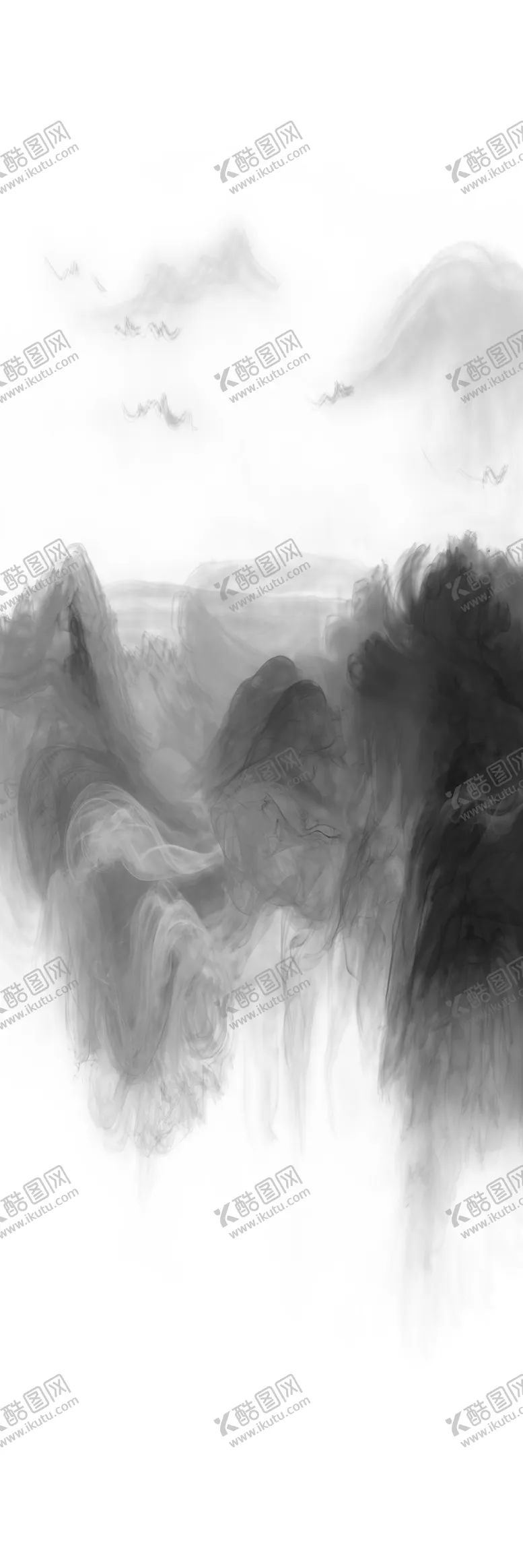 编号：60384406280159314719【酷图网】源文件下载-烟墨装饰画