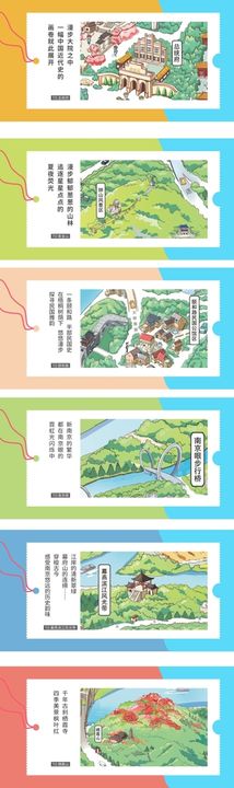 旅游明信片海报