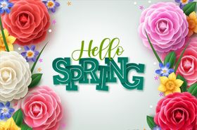 春季花卉海报