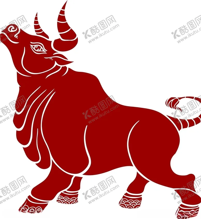 编号：22191404211350573425【酷图网】源文件下载-牛年牛气冲天金牛