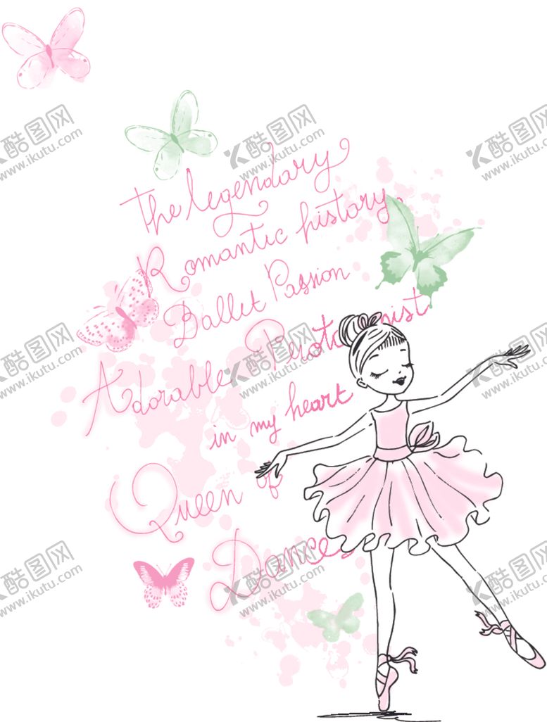 编号：44834709221432402002【酷图网】源文件下载-卡通女孩字母可爱印花