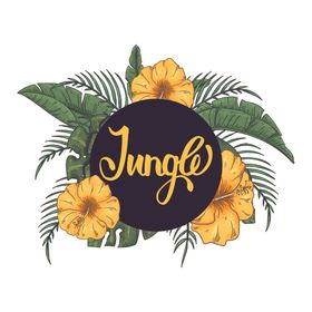 夏日植物树叶装饰图案