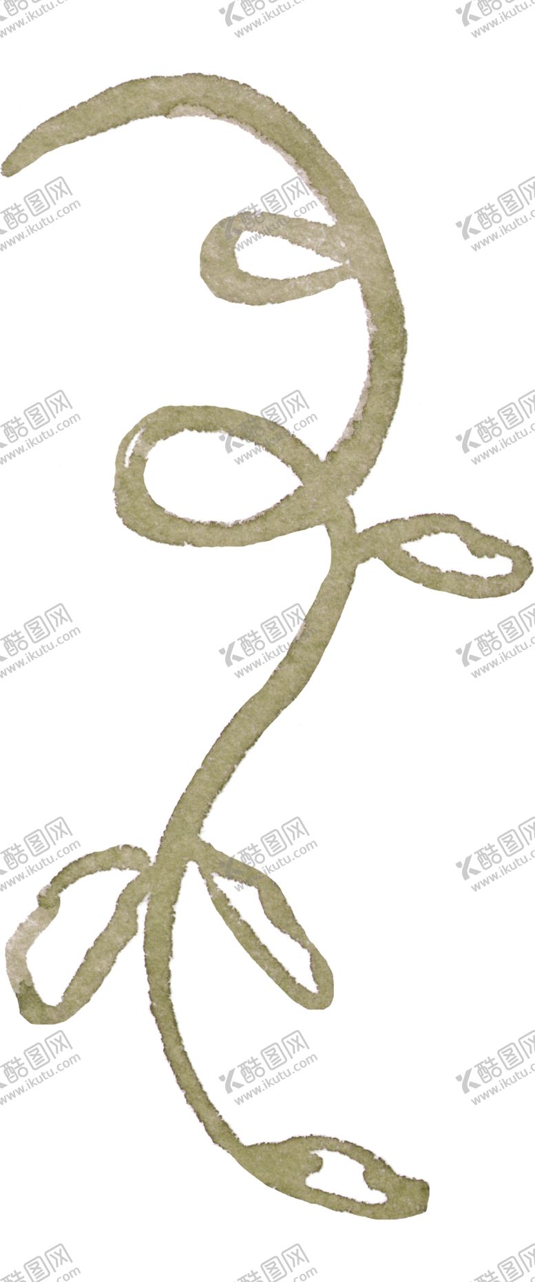 编号：54102306262251276193【酷图网】源文件下载-手绘藤蔓花朵