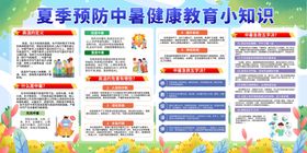 夏季预防中暑健康教育宣传栏
