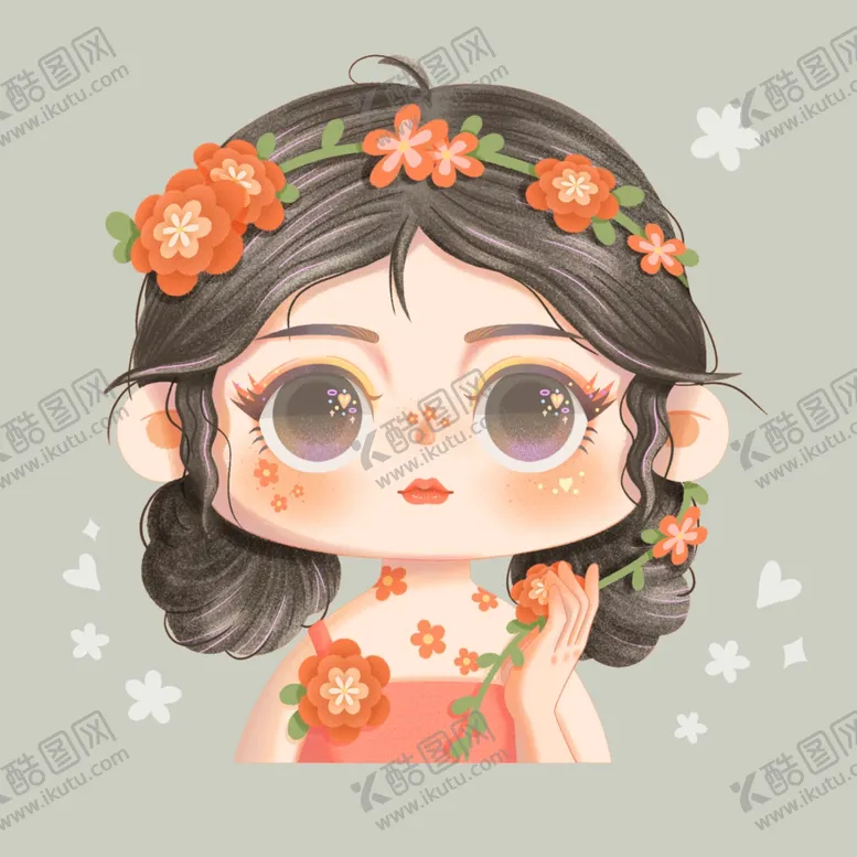 编号：95381811301857489282【酷图网】源文件下载-花花女孩